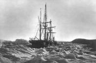 HMS Alert caught in the ice off Cape Beechy